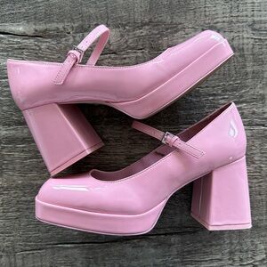 Aldo Trowe Open Pink Women's Block Heels size:8.5
